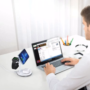 Беспроводное зарядное устройство Choetech T585-F 3-in-1 15W белый