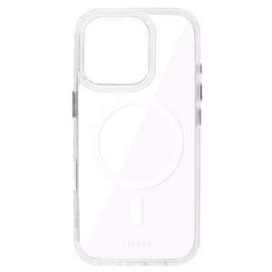 Liavec Blizgus Magnetinis Skaidrus dėklas telefonui Iphone 16 Pro Max balta