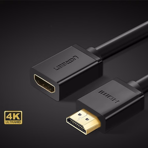 Ugreen HD107 10141 HDMI (vyriškas) - HDMI (moteriškas) 4K laidas 1m - juodas