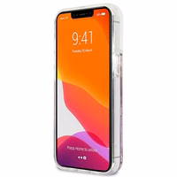 Guess GUHCP13XLG4GPI iPhone 13 Pro Max 6.7" rožinis/rožinis kietas dėklas 4G Didelis Skystas Glitter