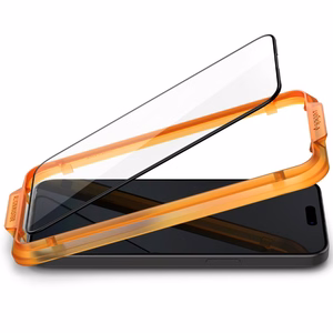 Spigen ALM Glass FC grūdintas stiklas iPhone 15 Pro - juodas 2 vnt.