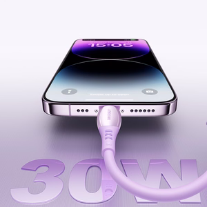 Joyroom S-A59 Vibrant Series 30W USB-C - Lightning laidas 1.2m - violetinis