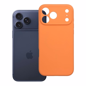 Dėklas iPhone 17 Pro Max / 18 Pro Max (žemas kameros kraštas) Forcell F-Protect Rubber Premium, suderinamas su MagSafe, oranžinis