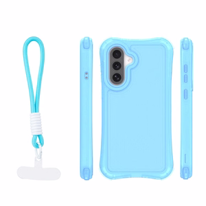 Safepop dėklas su dirželiu skirtas Samsung Galaxy A57 5G mėlynas