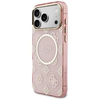 Guess IML Peony Dot MagSafe Case for iPhone 17 Pro Max - Pink