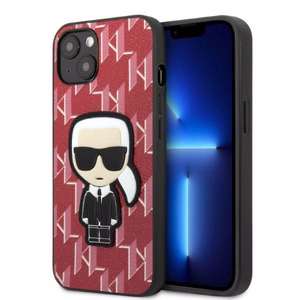 Karl Lagerfeld KLHCP13MPMNIKPI iPhone 13 6.1" жёсткий чехол красный/красный Monogram Ikonik Patch