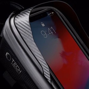 Tech-Protect V2 dviračio krepšys su vieta telefonui 1 l - juoda