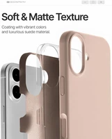 Dėklas Mercury Pure Magsafe Silicon Case Apple iPhone 17 rožinio smėlio