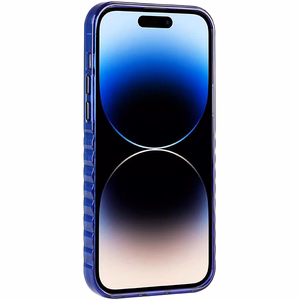 Audi IML Magnetinis dėklas su dideliu logotipu telefonui iPhone 14 Pro Max - mėlynas