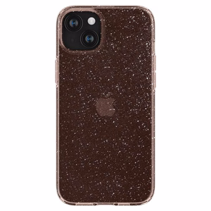 Spigen Liquid Crystal Glitter dėklas telefonui iPhone 15 Plus - rožinis/skaidrus