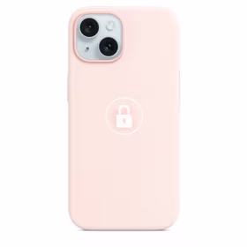Telefono dėklas "Silicone Case v2" iPhone 15 / Light Pink / su pakuote