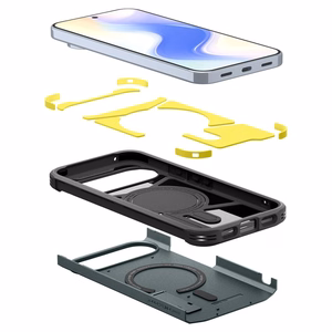 Spigen Tough Armor Mag MagSafe dėklas Google Pixel 10 Pro XL - žalia