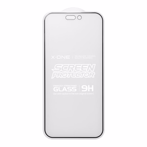 X-ONE Pilnas Dangtis Itin Stiprus Matinis - iPhone 14 Pro Max grūdintas stiklas 9H
