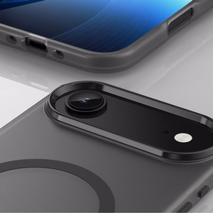 Magnetinis abrazyvinis dėklas telefonui iPhone 17 Air, suderinamas su MagSafe - matinė juoda