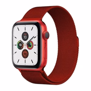 Magnetic Strap Apple Watch 38/40mm Magnetinis Dirželis Apple Watch Apyrankė - raudona