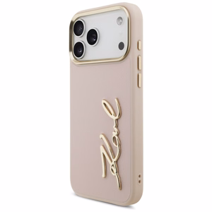 Karl Lagerfeld Karl Script Logo dėklas iPhone 17 Pro Max - rožinis