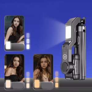 Blavec asmenukių lazda aliuminio Fusion P-10 gimbalo trikojis + nuotolinio valdymo pultas 1 metras (SSFP10G-TRB10) juodas