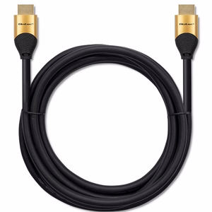 Qoltec 50355 – HDMI 2.1 Ultra High Speed laidas, 8K 60 Hz, 28 AWG, auksinis, 2 m