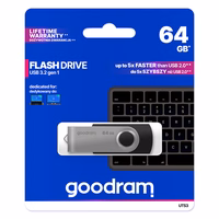 Goodram UTS3 USB atmintukas 64 GB USB A tipo 3.2 Gen 1 (3.1 Gen 1) Juoda