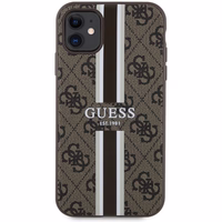 Guess GUHMN61P4RPSW iPhone 11 / Xr rudas/rudas kietas dėklas 4G Printed Stripes MagSafe