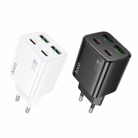 Įkroviklis Hoco 2 x USB C + 2 x USB A QC3.0 PD 3A 20W N55 juodas