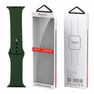 YESIDO WB44 SILIKONINIS DIRŽELIS FOR iWATCH L 42/44/45 (97+140) #43 ALFALFA