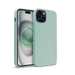 Crong Color Cover Magnetic MagSafe dėklas, skirtas iPhone 15, mėtinis