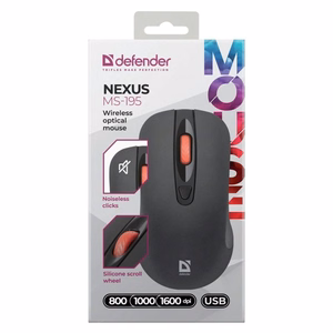 PELĖ DEFENDER NEXUS MS-195 RF tylioji juoda