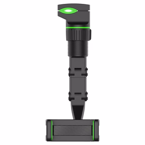 Reguliuojamas išmaniojo telefono laikiklis automobilio galinio vaizdo veidrodėlyje