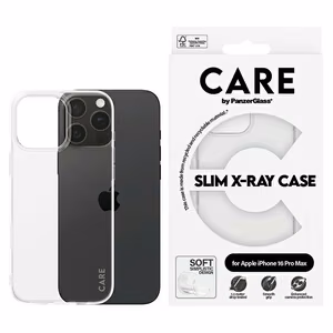 CARE by PanzerGlass X-Ray Soft Basic Dėklas iPhone 16 Pro Max 6.9 - skaidrus