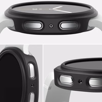 Ringke Slim 2 rinkinys dėklas Samsung Galaxy Watch 8 44mm - skaidrus-matinis juodas