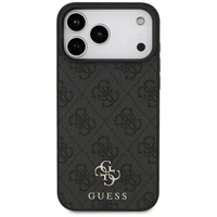 Guess 4G Small Classic Logo MagSafe dėklas iPhone 17 Pro Max - juodas