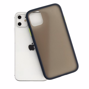 Dėklas telefonui Vennus Color Button Bumper skirtas Samsung Galaxy S21 Plus - tamsiai mėlynas