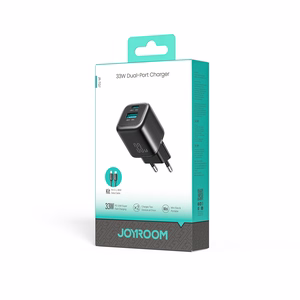 Joyroom JR-TG7 33W USB-A + USB-C sieninis įkroviklis su 30W USB-C - Lightning 1m laidu - juodas