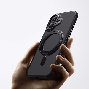 Tech-Protect MagRing Magnetinis dėklas telefonui iPhone 17 - Matinis juodas