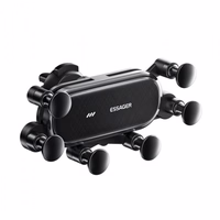 Automobilinis laikiklis Essager "Gravity v2" juodas (nemagnetinis / oro grotelės)