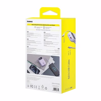 Išorinė baterija Baseus QPow 2 10000mAh 30W 2xUSB-C (violetinė)