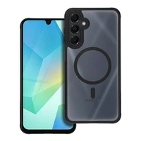 FULL MATTE MAG COVER dėklas telefonui, suderinamas su MagSafe, skirtas SAMSUNG A16 5G / A16 4G juodas