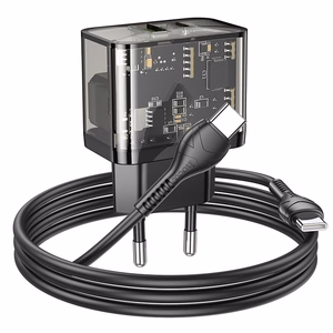 Įkroviklis Hoco N34 + "USB-C (Type-C) to USB-C (Type-C)" (1xUSB-C;1xUSB 20W)