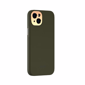 Moshi Napa dėklas, skirtas iPhone 14 Plus, suderinamas su MagSafe, veganiškos odos, „Juniper Green“ spalvos