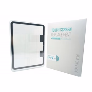 Lietimui jautrus stikliukas skirtas Apple iPad 10.2'' 2019 / 2020 (7th Gen. / 8th Gen.) baltas su home mygtuku originalus