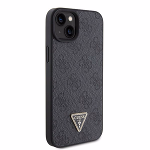 Guess case for iPhone 15 Plus 6,7" GUHCP15MP4TDSCPK black hardcase Crossbody 4G Metal Logo