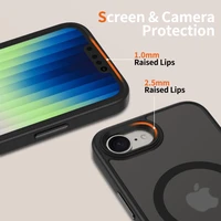 Tech-Protect MagMat MagSafe iPhone 16e dėklas – matinės juodos spalvos