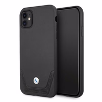 BMW odinis perforuotas dėklas iPhone 11 / Xr - juodas