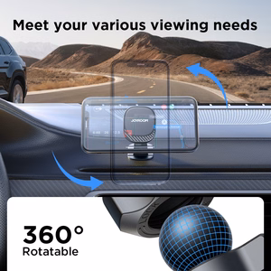 Joyroom JR-ZS400 magnetinis automobilinis telefono laikiklis prietaisų skydeliui - juodas
