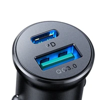 Automobilinis įkroviklis Joyroom JR-CCN05 USB-C/USB-A 30W juodas