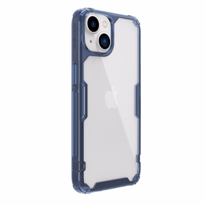 Nillkin Nature Pro dėklas telefonui iPhone 14 Plus, šarvuotas dangtelis, mėlynas