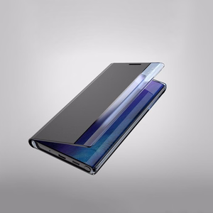 Dėklas telefonui Samsung Galaxy A72 4G rožinis su stovu, Eco Leather View Case