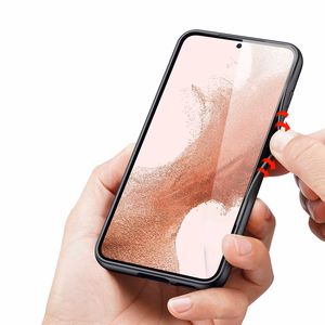 Dux Ducis Fino dėklas Samsung Galaxy S23+ su silikoniniu rėmeliu pilkas