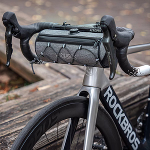 Rockbros TL002 ROAD TO SKY 1.5L Waterproof Handlebar Bike Bag - Gray